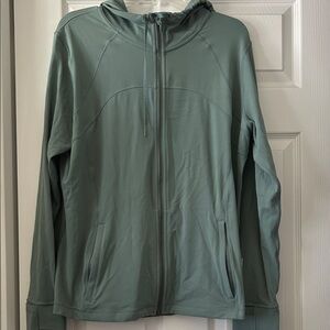 lululemon athletica Sage Green Hooded Define Jacket